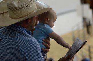 Baby looking at sale guide