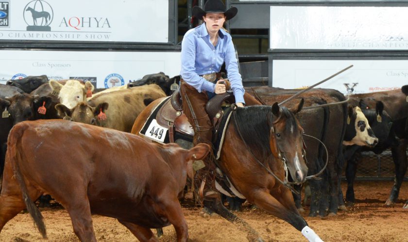 AQHYA World Show winner Faith Farris and her horse