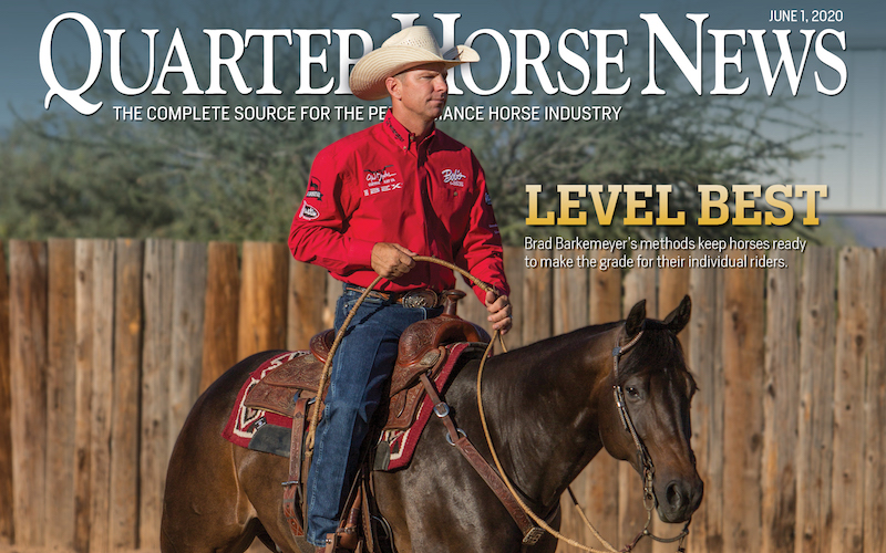 quarter horse news magazine june 1 2020 cover snippet